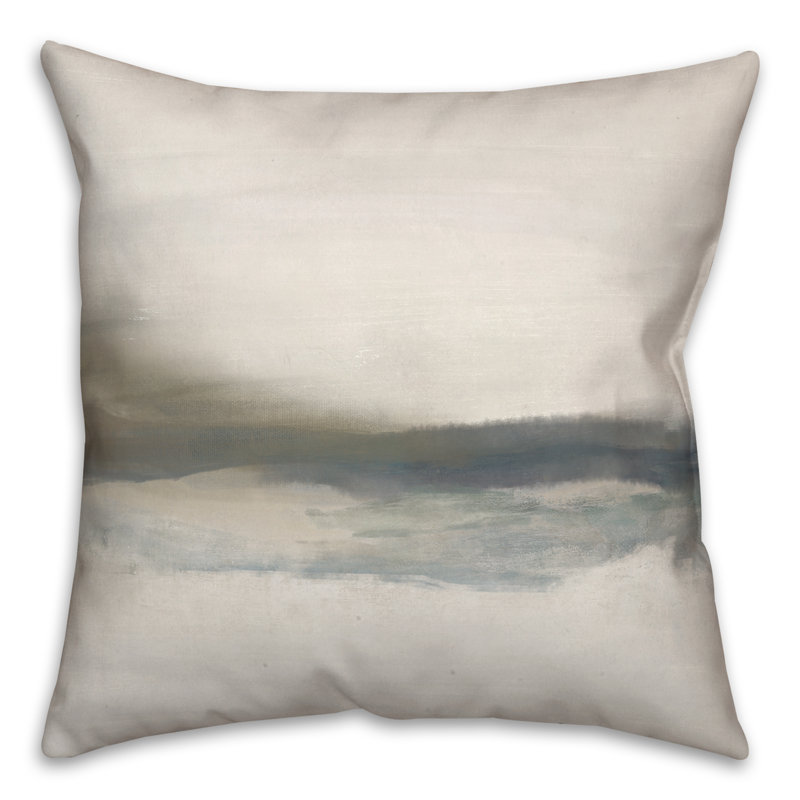 Coussin intérieur / extérieur Cloudy Moody, H 18 po x l 18 po, Carré