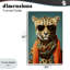 Giclée encadrée Safari Glamour Leopard, design par Andrea Haase-343953526-343953527