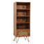 Chetram 1 Drawer Rattan SLim Bookshelf