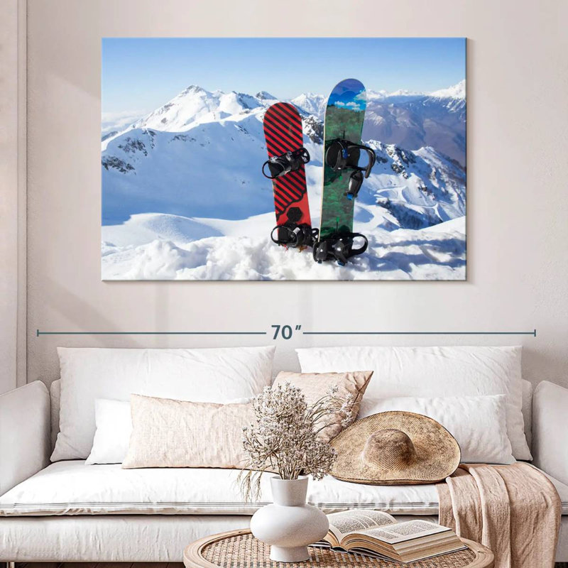 Sireci Two Snowboards, 34" H x 51" W