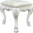 Bone White Finish Vanity Stool