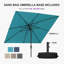Parasol de terrasse carré 8 'x 8'-1342479218
