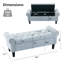 Banc de rangement en chenille 49,6 po Elisama-904300710