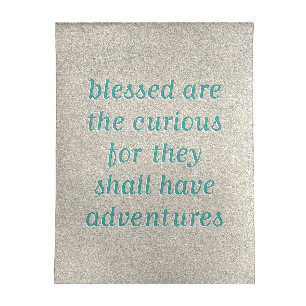 East Urban Home Handwritten Curiosity Inspirational Quote Poly Chenille Rug Photo Inspiration