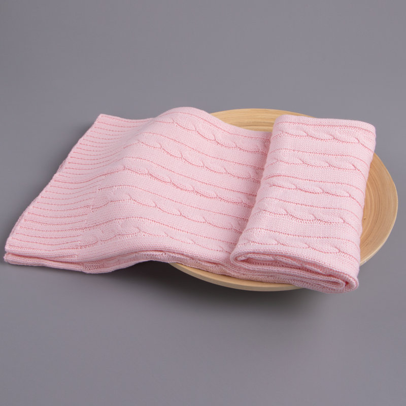 Couverture pour bébé 100% pur coton, 30 x 40 pouces - NTBAY, Rose bonbon