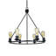 Luminaire suspendu unique à 6 lumières