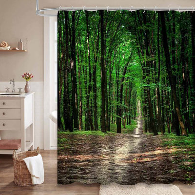 Magnifique rideau de douche avec 12 crochets