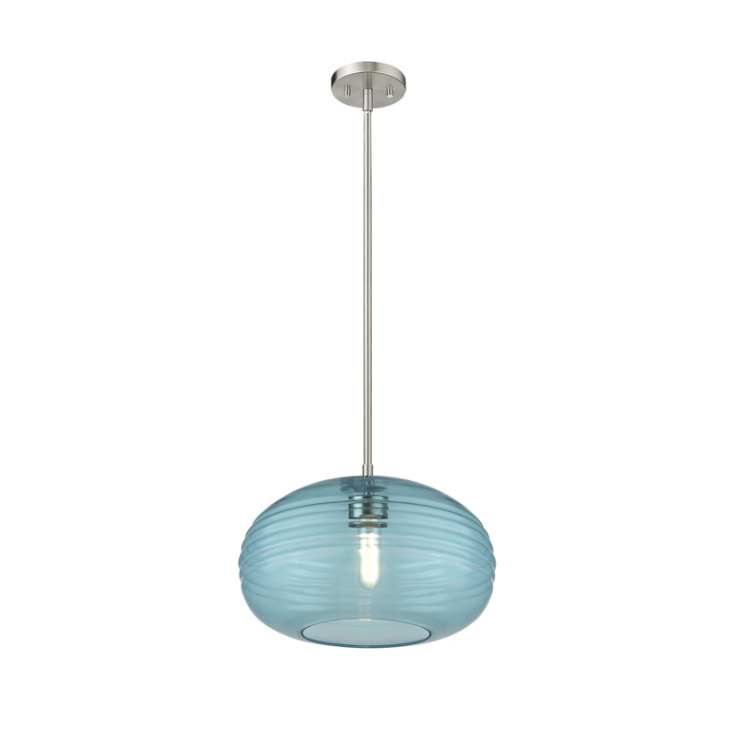 Luminaire suspendu sphère 1 lumière Levesque, H 10 po x l 14 po