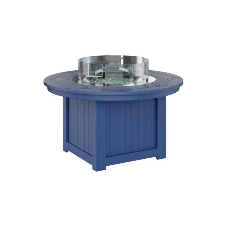 Foyer de table rond Berlin Gardens Donoma, Bleu pacifique