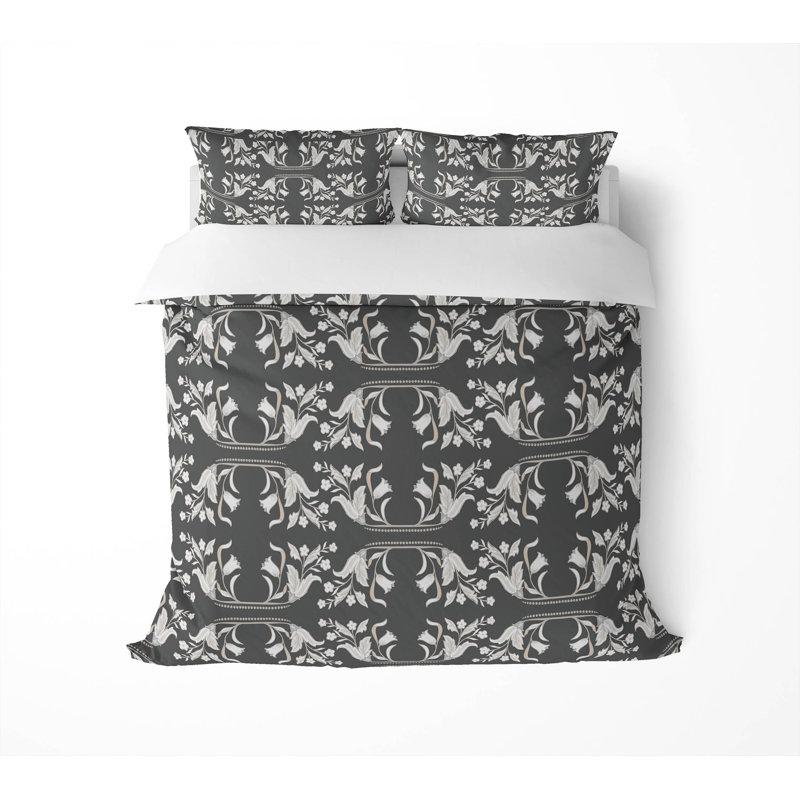 Ensemble d'édredon léger Mira, Gris anthracite, Édredon très grand + 2 taies décoratives très 