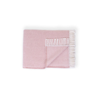 Soft Acrylic Herringbone Throw Blanket