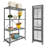 Origami 4 Tier Multipurpose Folding Storage Organizing Rack with Wheels-109920397