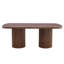 Grande table de salle à manger 78,7 po avec double piédestal cylindrique Farmhouse-1820372248