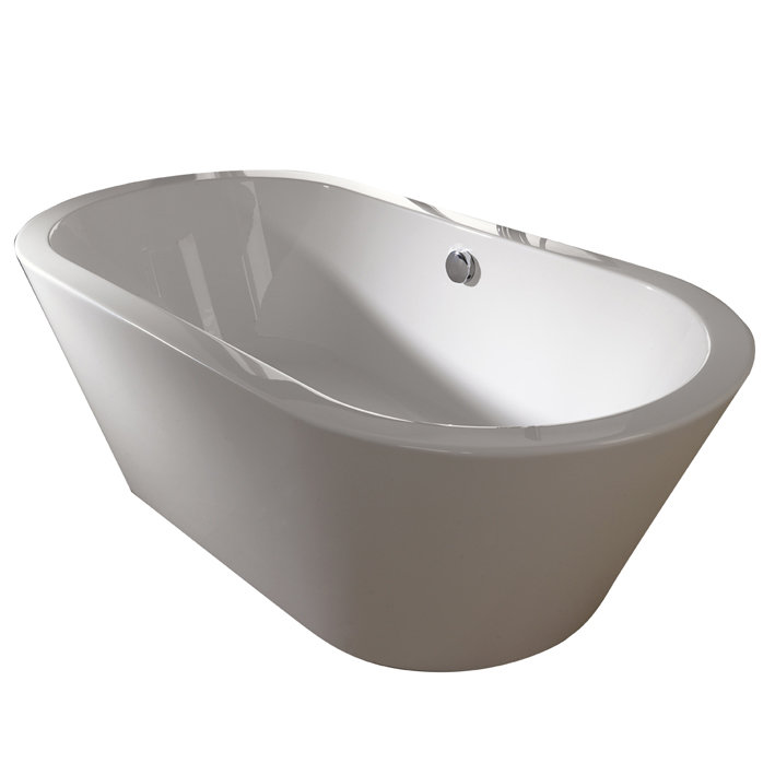 Conic 69.31'' L Freestanding Soaking Bathtub