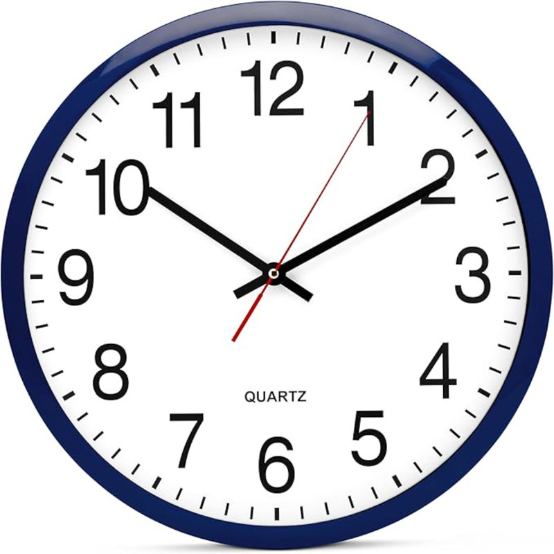 Horloge murale Bernhard Products, silencieuse et sans tic-tac