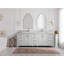Meuble-lavabo double 84 po avec comptoir en quartz Aberdeen