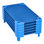 Lit de bébé empilable, lit de bébé portatif pour lit de tout-petit, lit de jour standard pour enfants de L 52 po x l 23 po, lits de garderie en classe préscolaire pour dormir, se reposer, sieste, bleu