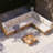 6-Person Patio Sectional Conversation Set With Cushions