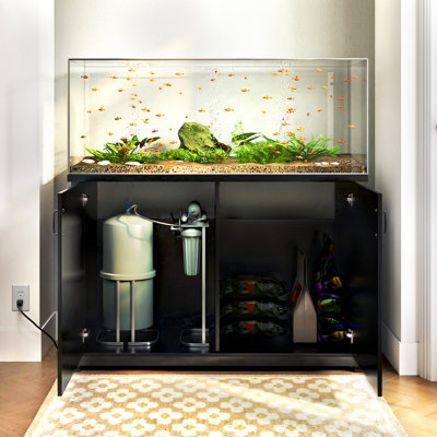 20 Gallon Aquarium Cabinet Stand With Charging Station Fish Tank Stand