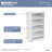 Modular Storage 21.38" W 7 Shelf Wood Closet System with Shoe Storage-98788129
