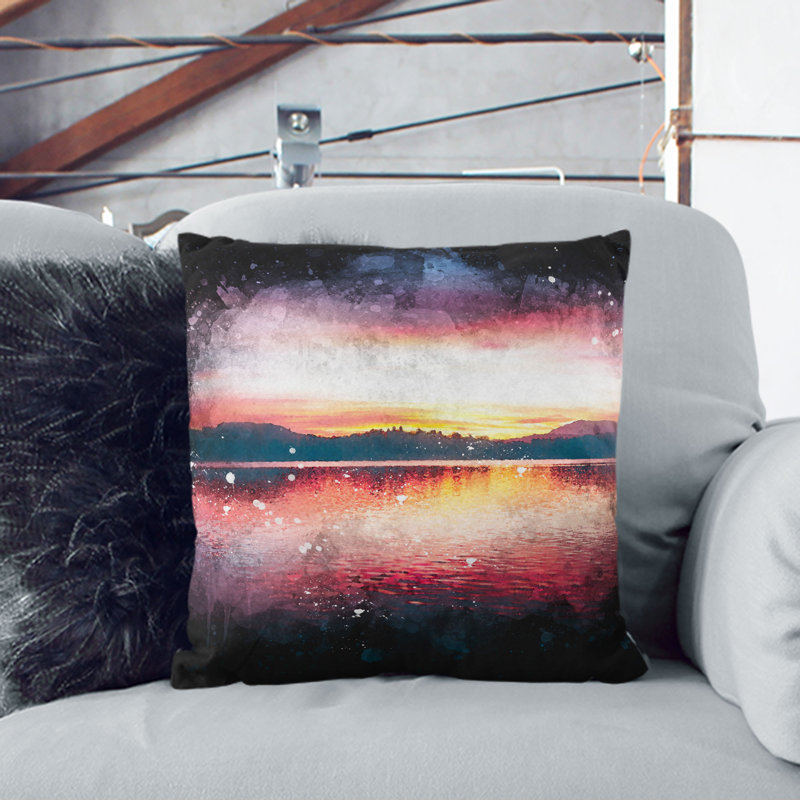 Square Throw Cushion, White, 40cm H x 40cm W x 15cm D
