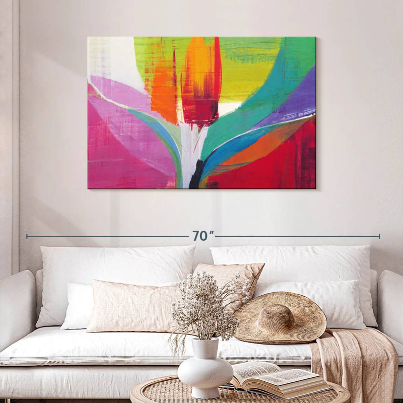 Avery Tulip Abstract, 30" H x 45" W