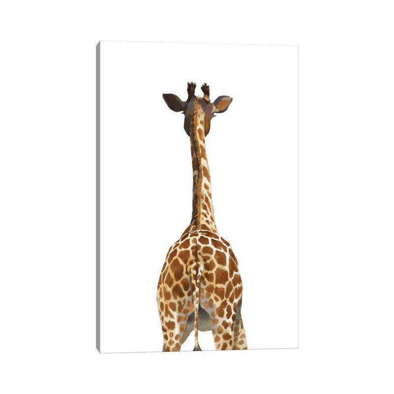 Giraffe Butt by Big Nose Work - Wrapped Canvas Print, 20.32 cm H x 30.48 cm W