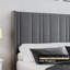 Lit rembourré avec tête de lit capitonnée verticale et pied de lit 22 po-1225897001-1225897000