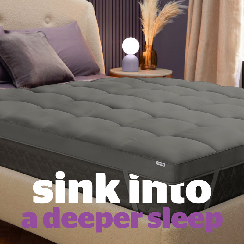 Silentnight Ultimate Deep Sleep 1000 Mattress Topper, Double (4'6), Grey