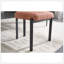 Ensemble de 2 chaises de salle à manger modernes rembourrées avec pieds en métal noir Boucle