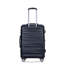 Ensemble de bagage de 5 pièces, ensemble de valises rigides extensibles avec verrou TSA pour roues rotatives, bagage à roulettes léger pour hommes et femmes Noir