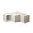 Blanc antique / moka clair est en rupture de stock