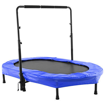 Trampoline ovale de 4,7 pi avec guidon