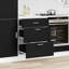 Vidaxl Kitchen Base Cabinet Riga Black Oak 60 X 46 X 81.5 Cm-121217910