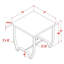 Table de bout Aguayo