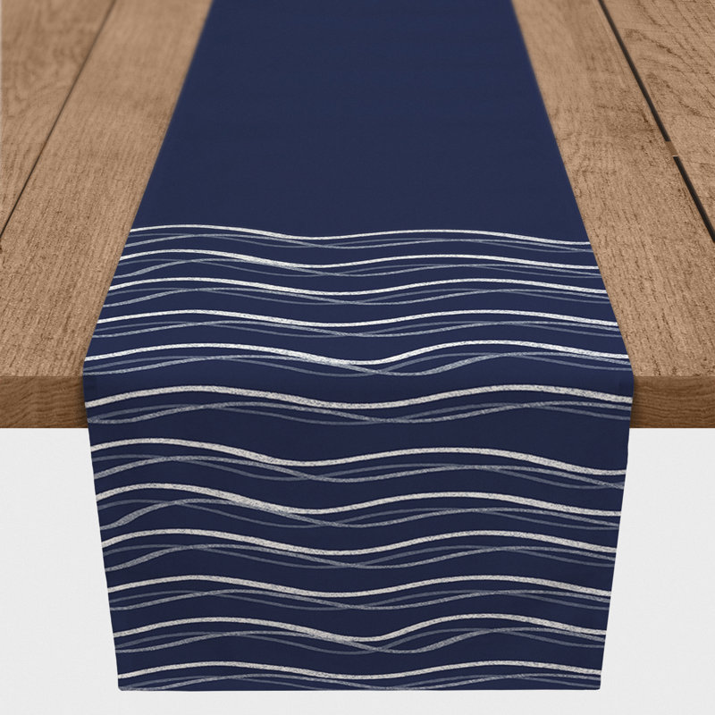Rectangular Table Runner, 90" x 16", Navy