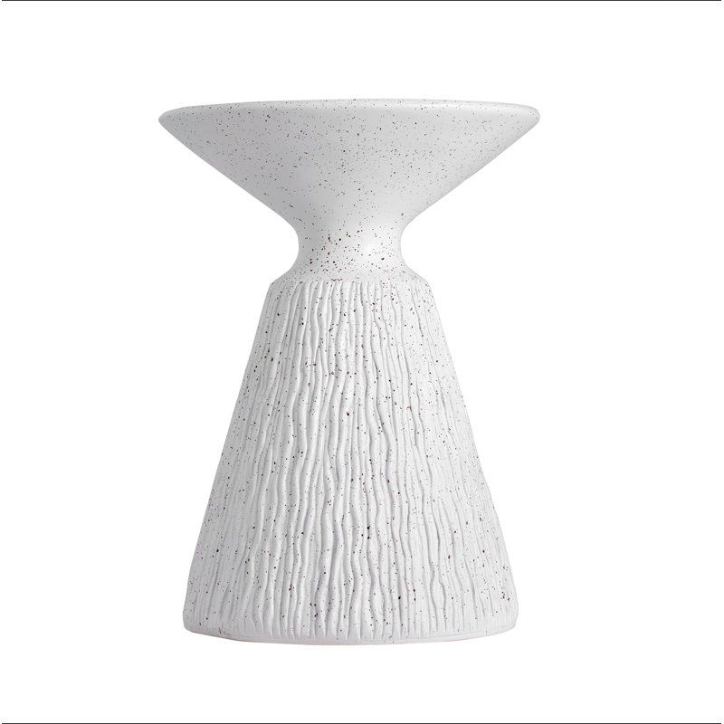 Table d'appoint d'extérieur en marbre texturé MGO