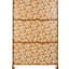 Paravent d'extérieur en métal 193 cm x 122 cm - Brun vieilli pour terrasse/patio