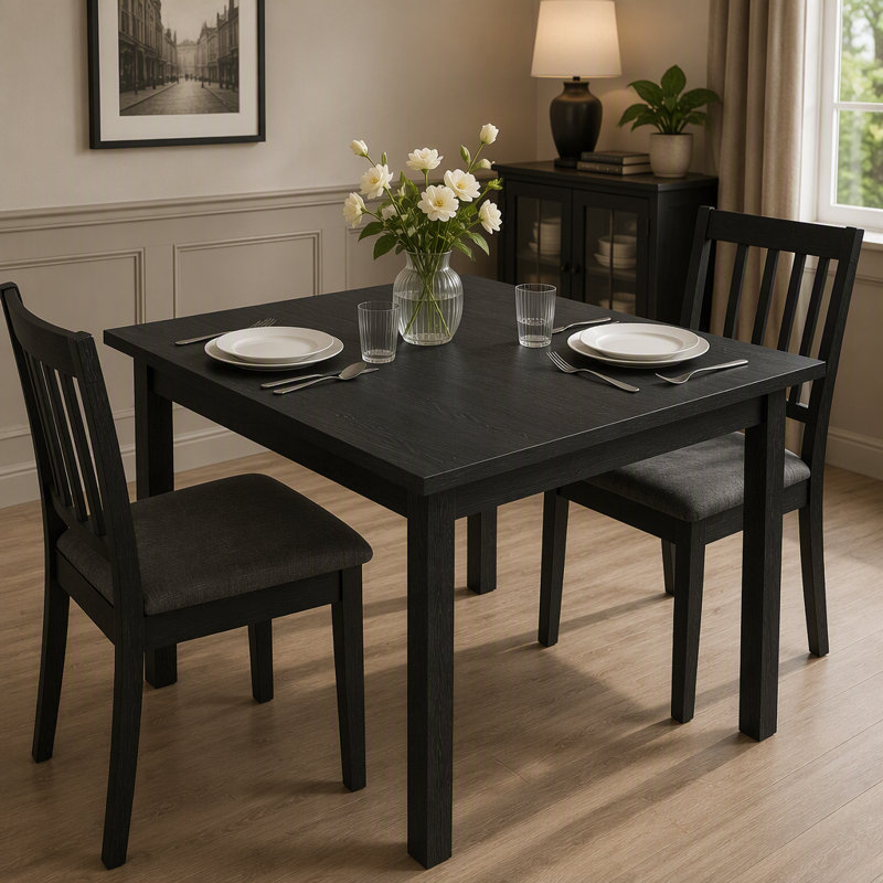 Dining Table(Only Table), Black