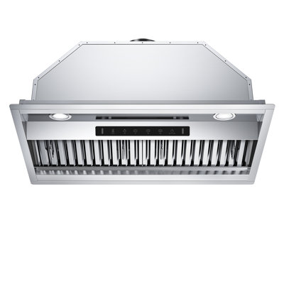 VIKIO 36'' 900 CFM 3-speed Ducted Insert Range Hood With Permanent Filter and LED Lights