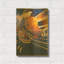 «Bullet Train» par David Chestnutt, art mural en métal doré, 12 po x 16 po-707998472