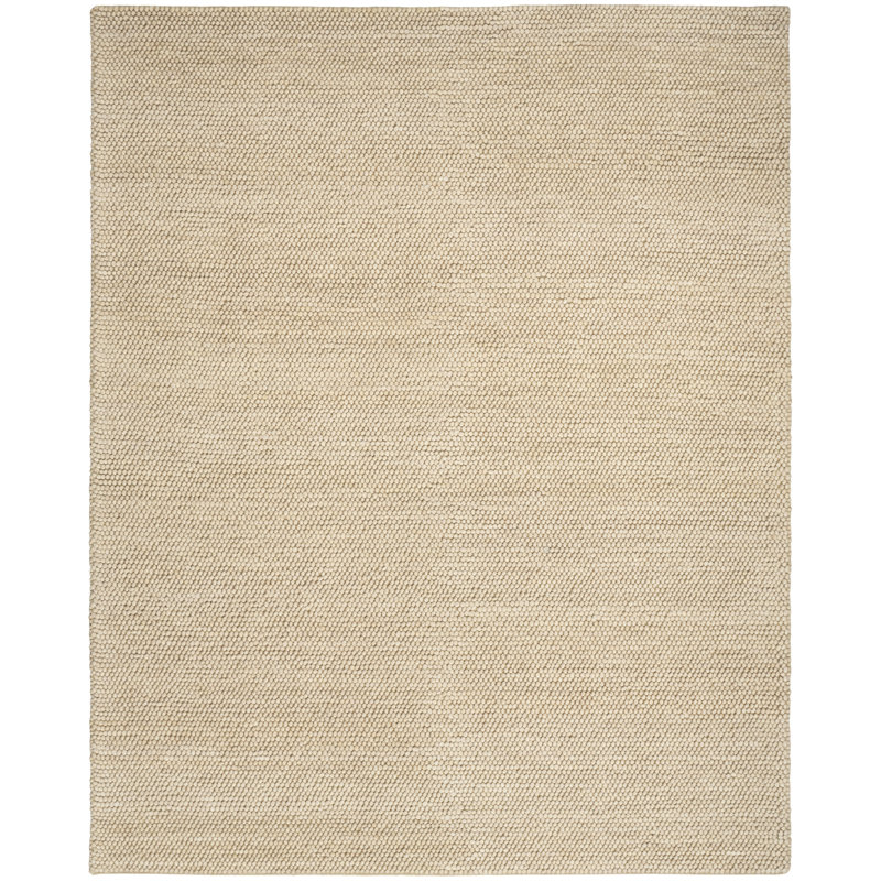 Tapis d'intérieur moderne ivoire DKNY Pure Knots, Beige, Rectangle 7 pi 9 po x 9 pi 9 po