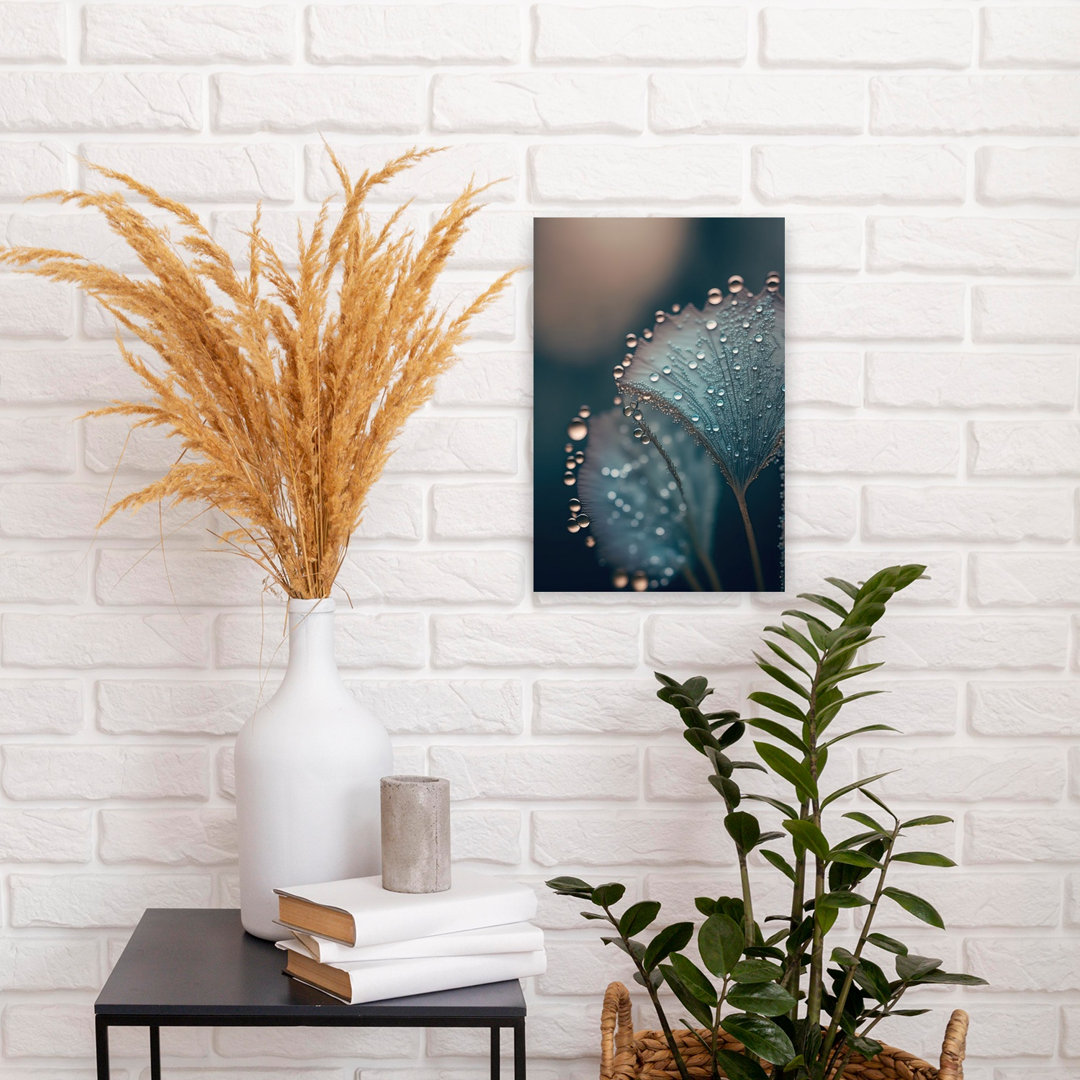 Dewy Dreams Contemporary Delicate Ethereal Flower Nature Wall Art Print