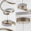 Luminaire suspendu à spirale hélicoïdale abstraite intégrée à 1 lumière en métal 1 lumière Arianda-1667979696