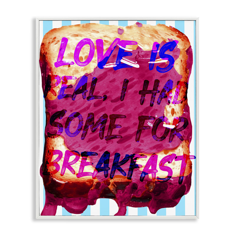 «Love Is Real» par Daphne Polselli, Blanc, H 30 po x l 24 po