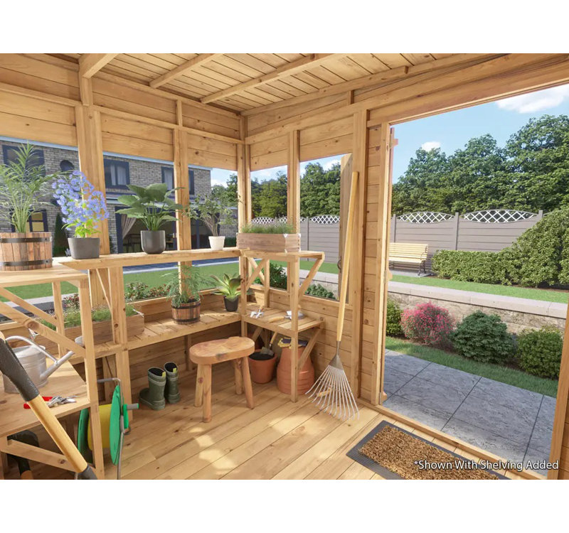 Dunster House Potting Shed Pent Roof W8' x D6' (W2.4 x D1.8m) Overlord Modular