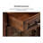 American-style Walnut & Glass Sideboard