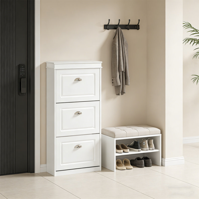 10 Pair Shoe Storage Cabinet