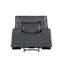 Fauteuil inclinable Tito, polyester gris, accoudoirs coussinés-109470186