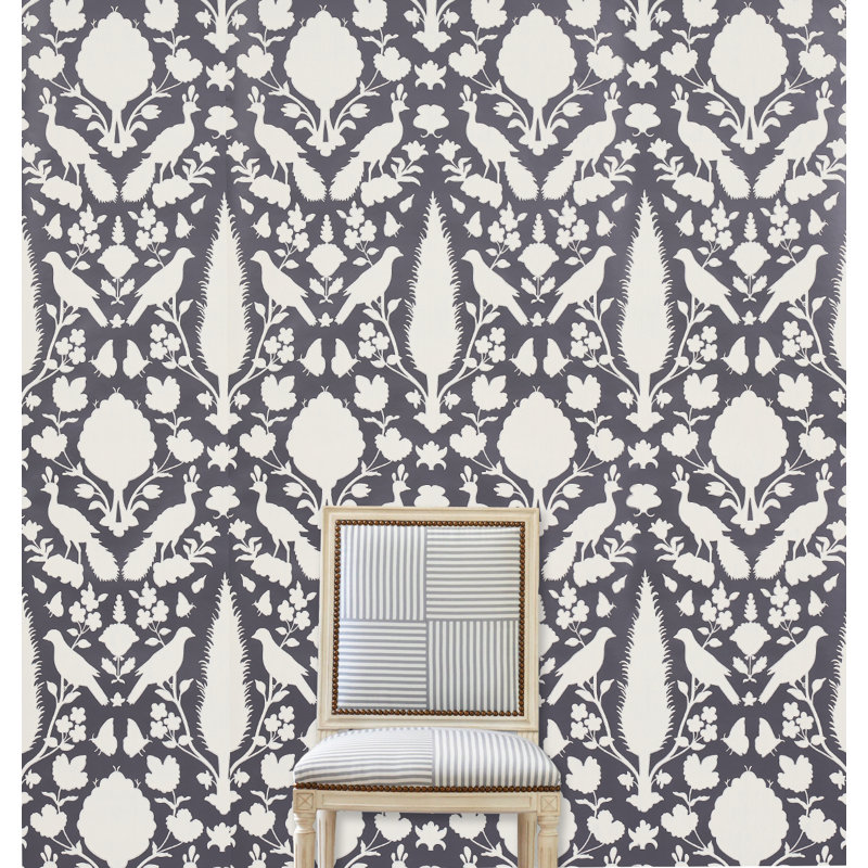 Papier peint Chenonceau, Anthracite